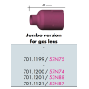 Standard ceramic gas nozzle for gas lens, Binzel, in various sizes