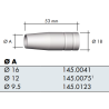 15AK Gas Nozzle, Air-Cooled, Multiple Sizes - Ívpont Győr