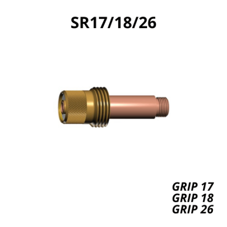 Spannhülsengehäuse SR17/18/26, mit Gaslinse, standard - Ivpont Győr
