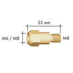 Contact tip holder, Binzel, MB26KD - Ívpont Győr