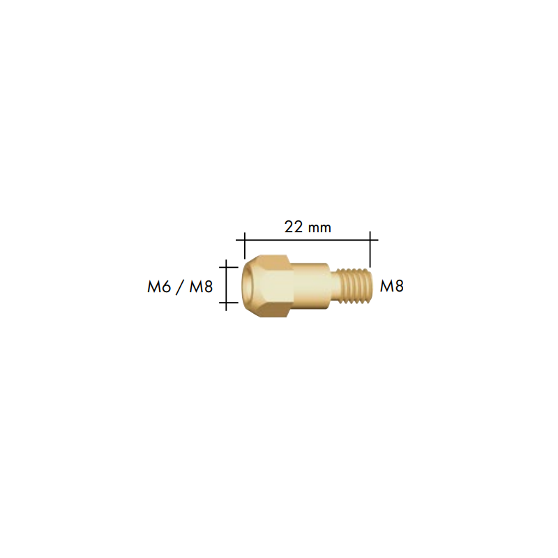 Contact tip holder, Binzel, MB26KD - Ívpont Győr Contact tip holder, Binzel, MB26KD - Ívpont Győr