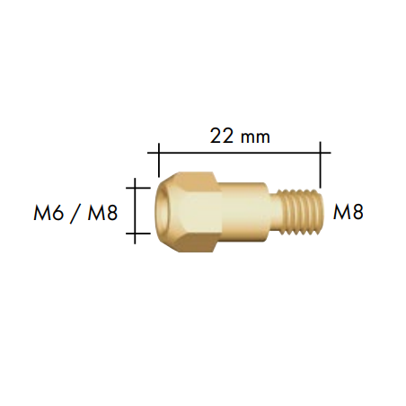 Gasdüseträger, Binzel, MB26KD - Ívpont Győr