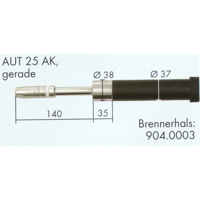 Schweißbrennerhals, Gerade, AUT 25 AK, Binzel - Ívpont Győr Schweißbrennerhals, Gerade, AUT 25 AK, Binzel - Ívpont Győr