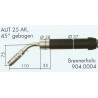Welding Torch neck, 45° bent, AUT 25 AK, Binzel  - Ívpont Győr