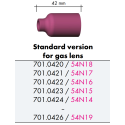 Keramik-Gasdüse für Gaslinse, SR9/20/24, standard, Binzel
