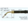 Welding Torch neck, 45° bent, AUT 240 D, watercooled, Binzel  - Ívpont Győr