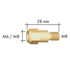 Contact tip holder, Binzel, MB36KD - Ívpont Győr